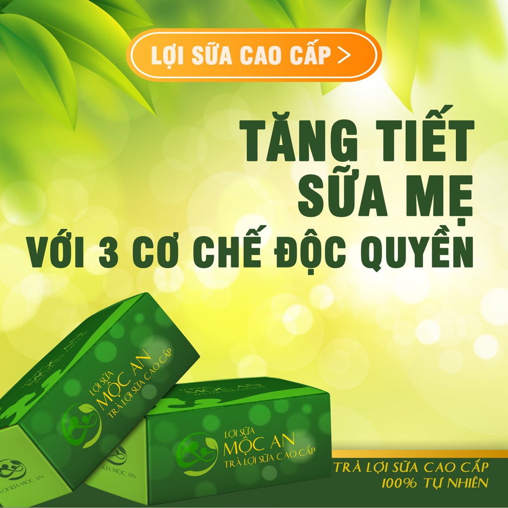 Trà lợi sữa Cao cấp Mộc An - Combo tăng tiết sữa 2 hộp