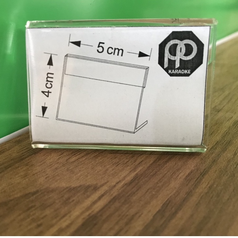 Kệ Menu Mica Chữ L Mini Để Bàn Bảng Giá Ghi Thông Số Sản Phẩm Dọc Ngang Kich Thươc Nhỏ