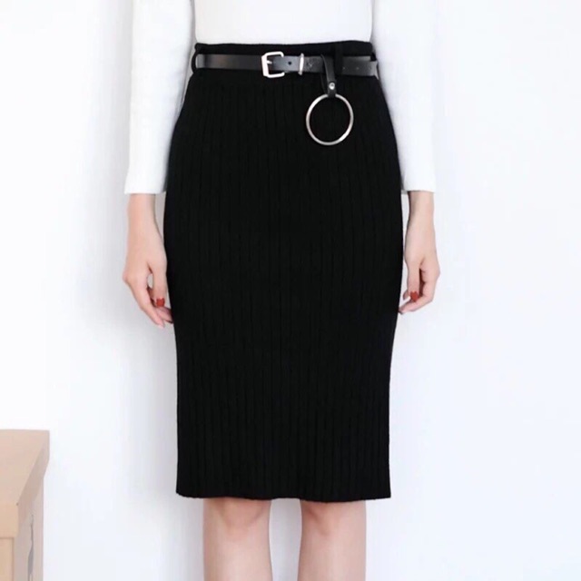 CHÂN VÁY LEN ĐŨA KÈM ĐAI