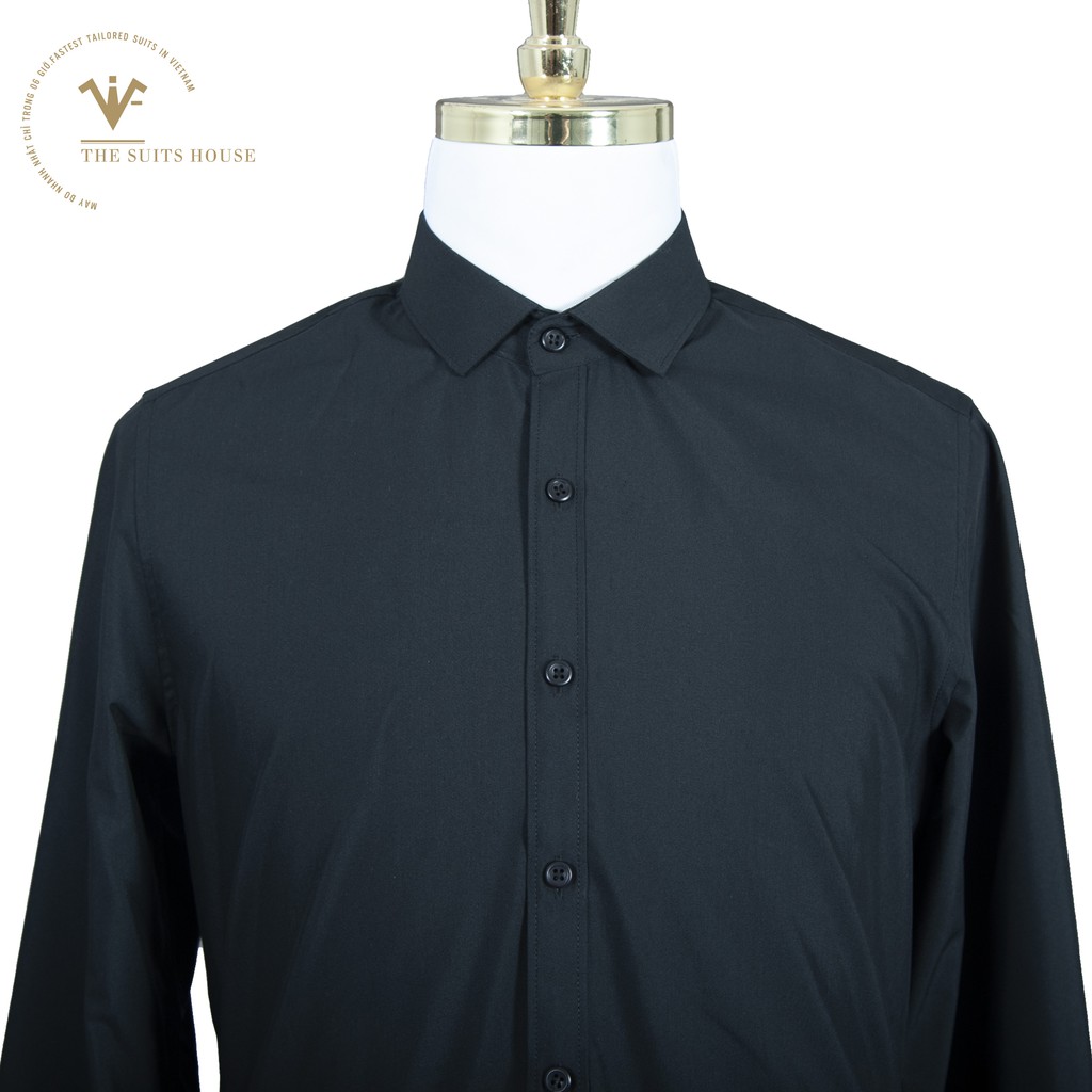 [Mã FAMAYMA2 giảm 10K đơn 50K] ÁO SƠ MI TOPMAN ĐEN - SM00011 | BigBuy360 - bigbuy360.vn