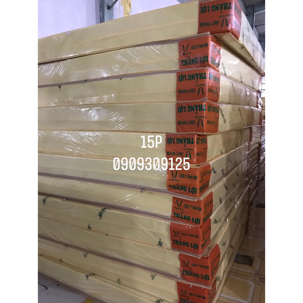Nệm CAO SU NON THẮNG LỢI 15 phân chính hãng, bảo hành 15 năm, miễn phí giao hàng