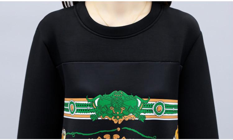 New Autumn Plus Size 5XL Women Korean Fashion Retro Printing Dress Casual Loose Long Sleeve Party Midi Dresses | BigBuy360 - bigbuy360.vn