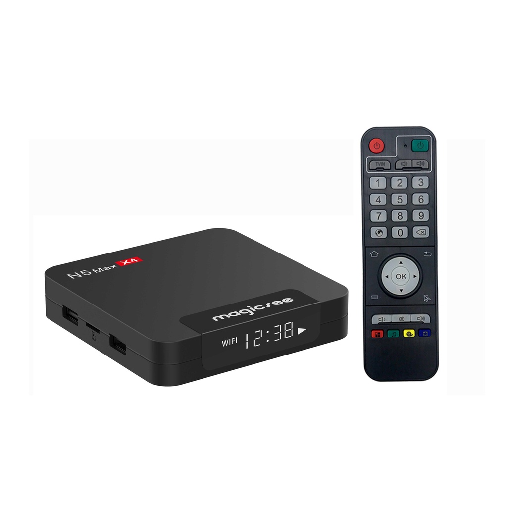 Tivi box n5 max x4 Ram 4G Android 11 Bluetooth wifi 2 băng tần S905X4 cài sẵn phim truyền hình cáp miễn phí
