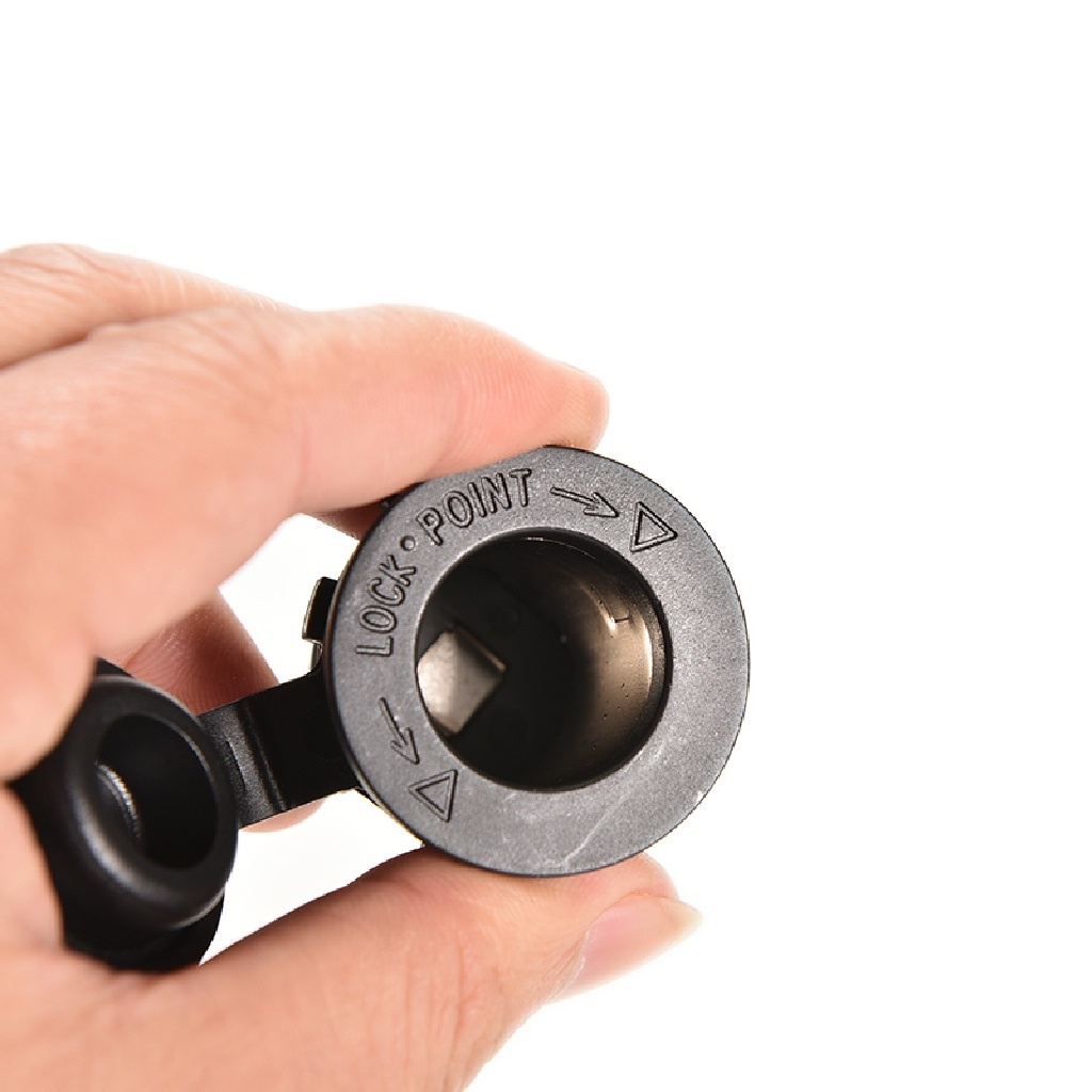 Tẩu sạc 12V , ổ cắm sạc cho xe hơi, ô tô, xe máy màu đen - Cốc sạc, dây cáp 1 cái tùy chọn