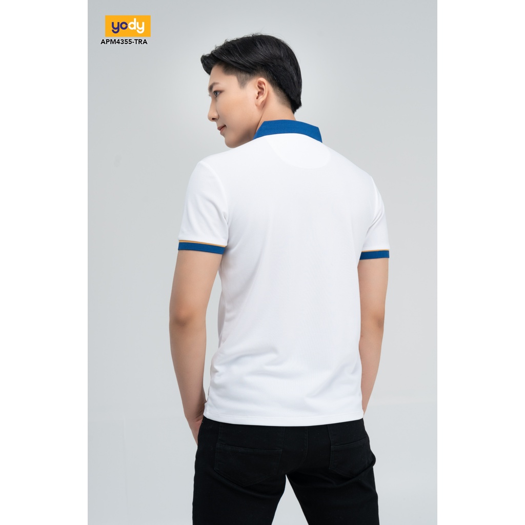 Áo Polo Nam YODY Cafe Bo Phối Cổ Chống Tia UV Thoáng Mát Cao Cấp APM4355