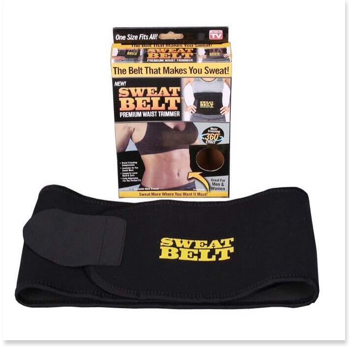 Đai giảm mỡ bụng 🔖1 ĐỔI 1 🔖 Đai quấn nóng Sweat Belt làm bằng sợi Neotex nịt bụng giảm mỡ làm bụng săn chắc 2459