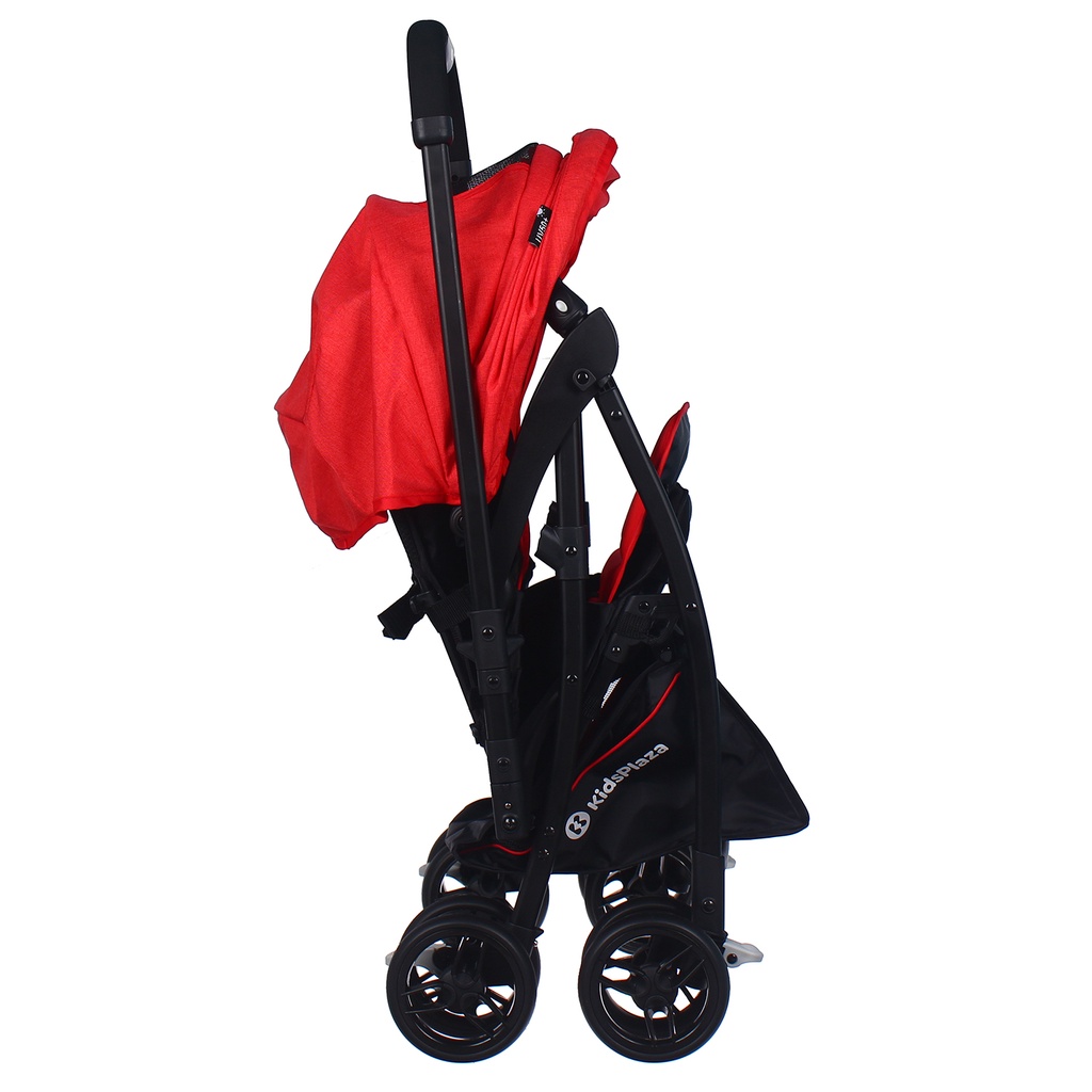 Xe đẩy cho bé Kids Plaza Compact 319 Linen Premium (Đỏ/ Đỏ Đen)