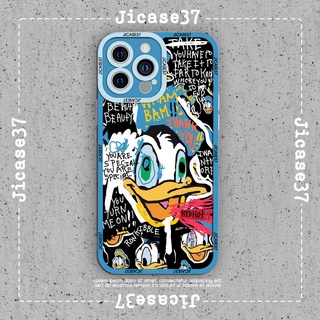 Ốp lưng iphone và samsung xiaomi oppo cạnh vuông Jicase vịt donald hiphop