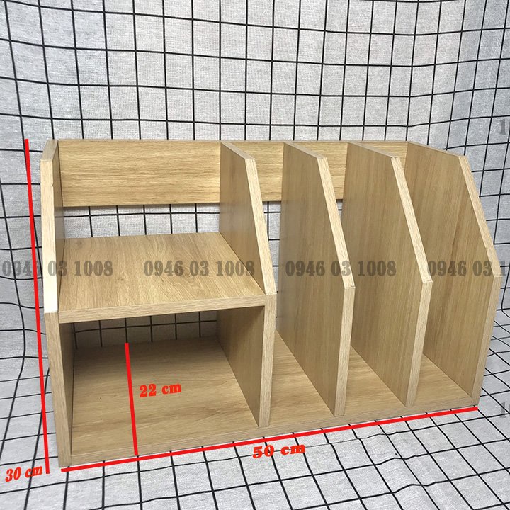 Kệ sách để bànFREESHIPGiá sách gỗ văn phòng nhiều ngăn, nhỏ gọn tiện lợi (K3)