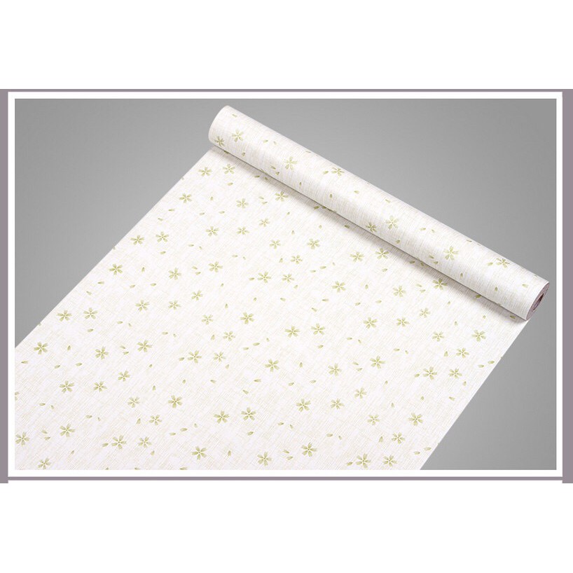 DECAL 1m Giấy dán tường khổ rộng 45cm ( có sẵn keo ) - HOA 5 CÁNH XANH LÁ ELL252 | BigBuy360 - bigbuy360.vn