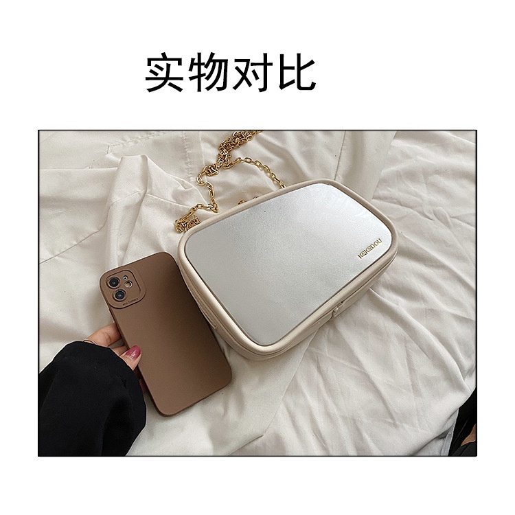 Túi Đeo JASMIN NOIR Chéo Da PU Dây Mắt Xích Thời Trang Nữ