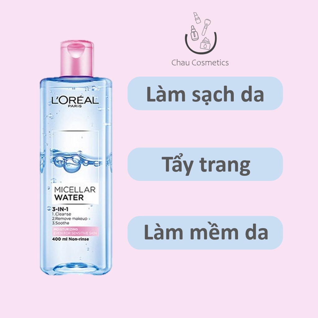 Nước tẩy trang Loreal Micellar Water L'oreal 400ml