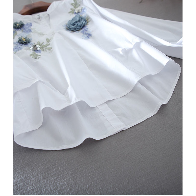 Áo Thun Nữ Plus Size Thêu Hoa Hồng