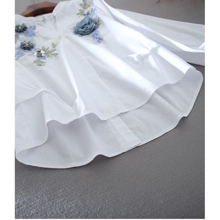 Áo Thun Nữ Plus Size Thêu Hoa Hồng