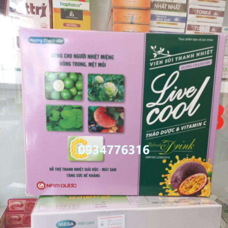 Hộp sủi thanh nhiệt Livecool – Hương Chanh hộp 10 tuýp x 16 viên