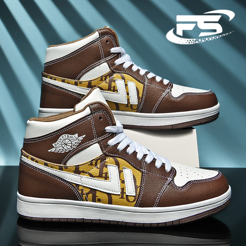 Giày Thể Thao Cổ Cao Chất Liệu Da Size 35-47 Thời Trang Cho Nam | BigBuy360 - bigbuy360.vn