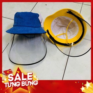 Nón Tai Bèo Chống Dịch Cho Bé, Mũ Có Kính Che Bụi, Chắn Gió, Côn Trùng Bay Vào Mặt Bé (Bé từ 2-8 Tuổi) - Hàng nhập khẩu