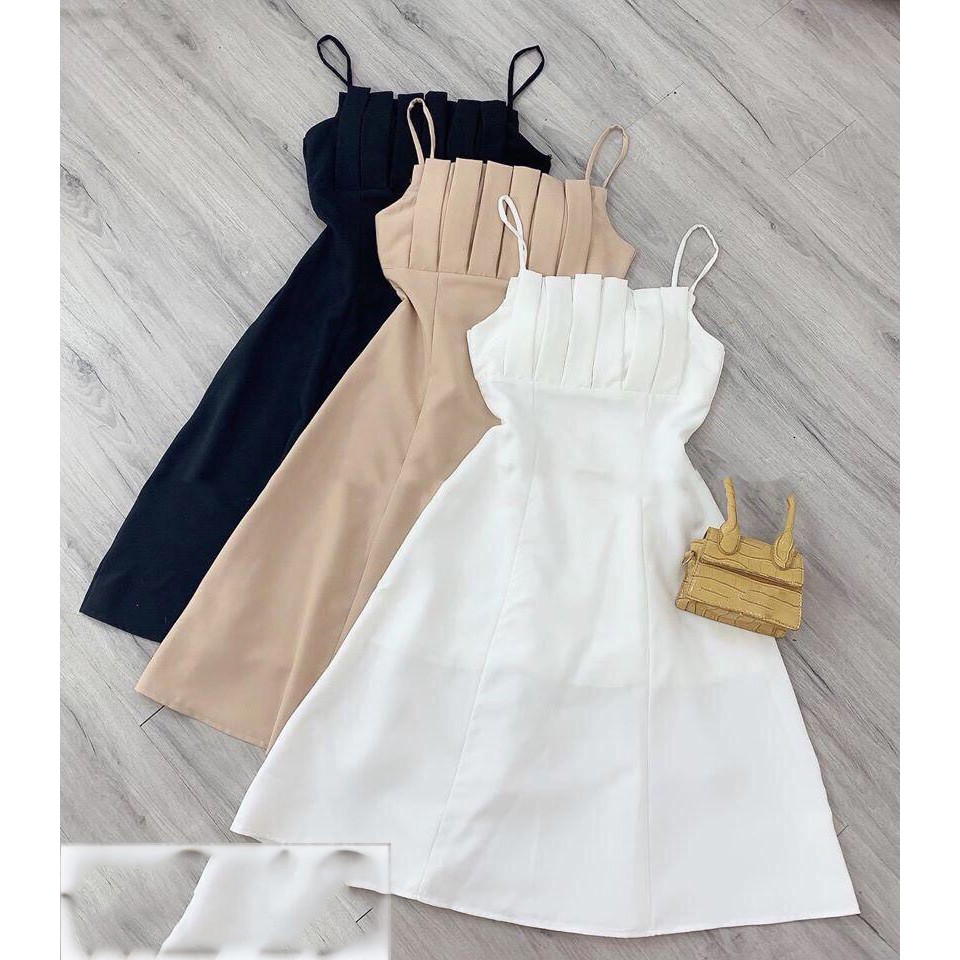 ĐẦM 2 DÂY XẾP LY NGỰC THỜI TRANG NỮ VALKYRIE D70 | BigBuy360 - bigbuy360.vn