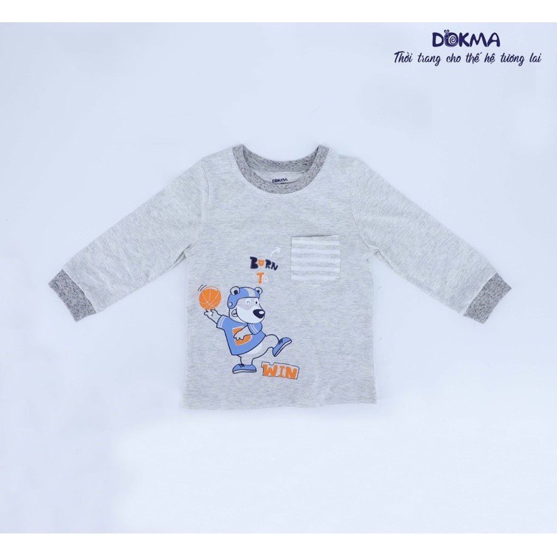 DMB204A Áo cổ tròn dài tay Dokma (9-36m)