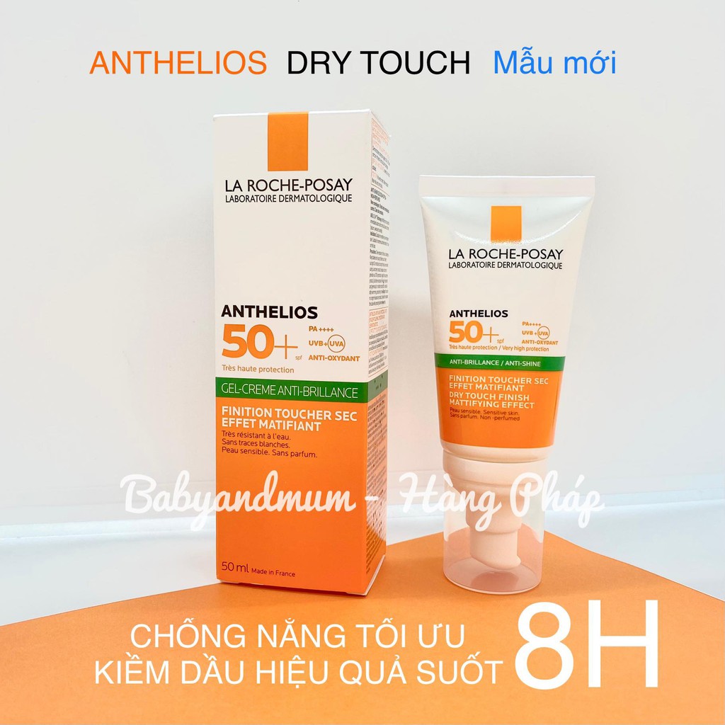 [Mẫu cũ] HSD 04/2025 Kem Chống Nắng La Roche Posay Anthelios Dry Touch Gel-Cream SPF 50+ Cho Da Dầu