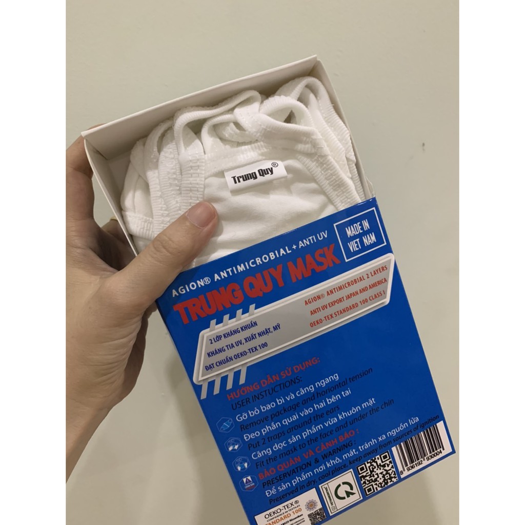 [Mã FAMAYFA2 giảm 10K đơn 50K] Khẩu trang Trung Quy vải cotton kháng khuẩn chống thấm nước - Hình shop tự chụp | BigBuy360 - bigbuy360.vn