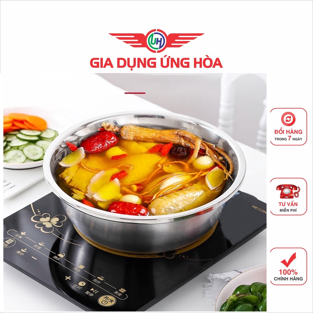 Bộ Nạo Rau Củ Quả Đa Năng Inox 3 in 1 - Bộ Rổ Nạo Củ Quả Kèm Chậu- gia dụng