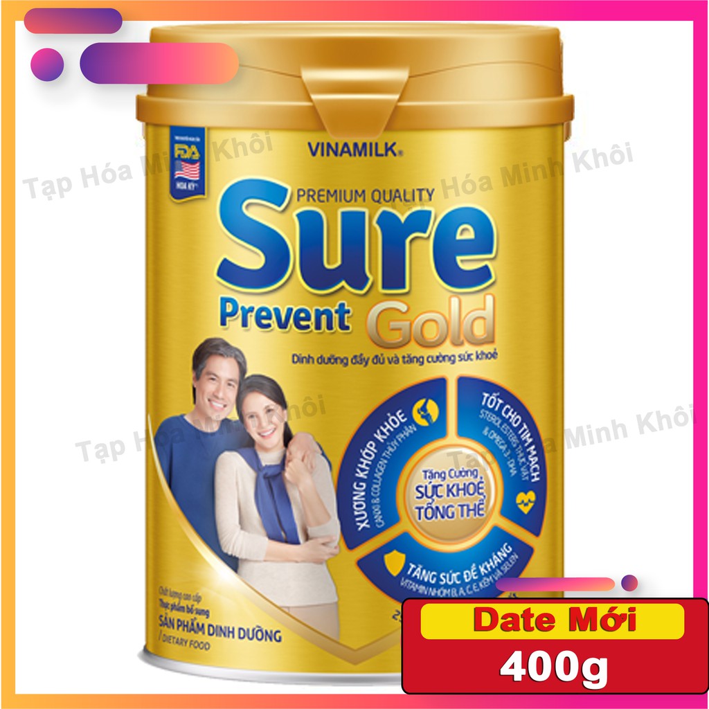 [NSX MỚI] Sữa bột Vinamilk Sure Prevent Gold 400g