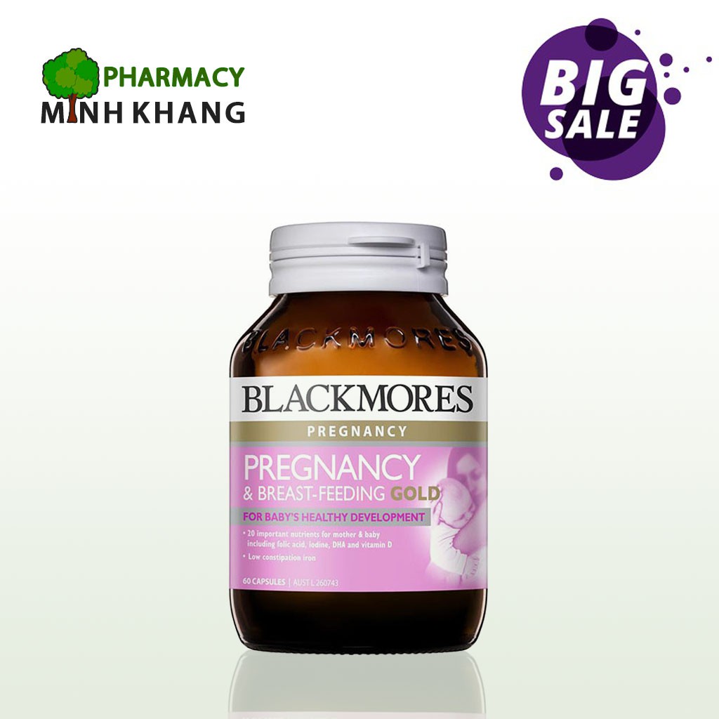 BLACKMORE PREGNANCY - Vitamin tổng hợp Blackmores 60 viên cho phụ nữ có thai và cho con bú