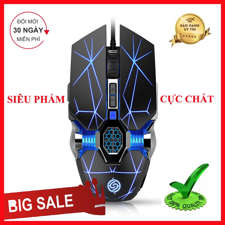 Chuột Gaming Q7 cực chất, thiết kế độc đáo kèm chất lượng chuột cao, mang tới trải nghiệm mới lạ cho game thủ.