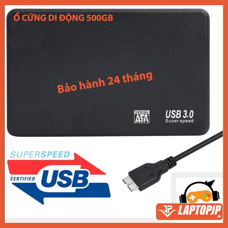 Ổ cứng di động 500gb bảo hành 24 tháng