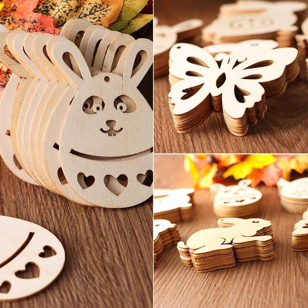 PINEVN Set 10 Thẻ Treo Trang Trí Hình Trứng Phục Sinh DIY