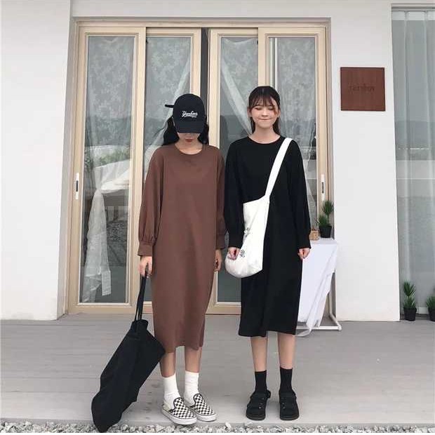 VÁY SUÔNG TAY BO XẺ ULLZANG | BigBuy360 - bigbuy360.vn