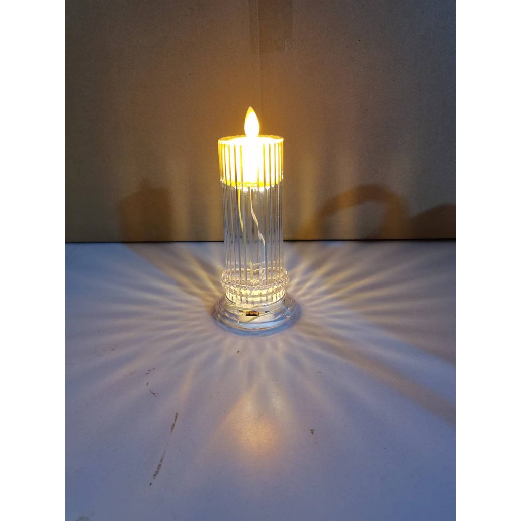 Đèn nến thờ cúng điện tử led lấp lánh,  ánh sáng toả nhiều hình đẹp, ánh sáng cố định và ánh sáng chuyển động