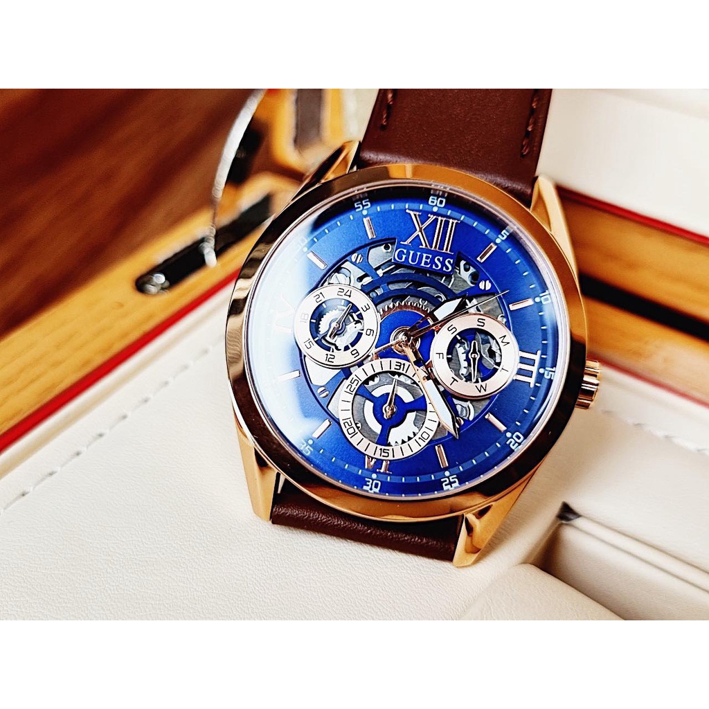 Đồng Hồ Nam Unisex Guess GW0389G1 GW0389G2 GW0389G3 , Dây Da , Size 42mm