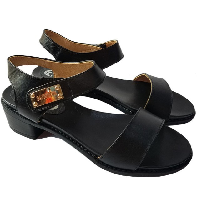 Giày Sandal Cao Gót Nữ Da Bò BIGBEN GCG55