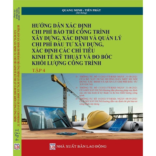 Sách - Hướng dẫn xác định quản lý chi phí đầu tư, bảo trì công trình xây dựng, xác định các chỉ tiêu kinh tế) tập 4