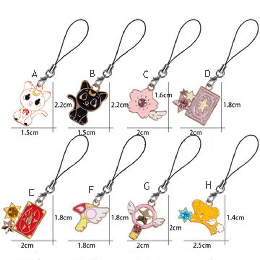 Chuỗi treo điện thoại họa tiết anime Nhật Bản trang trí Samsung tiện lợi