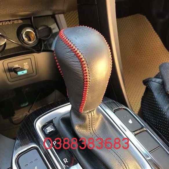 Bao Da Cần Số xe HYUNDAI SANTAFE SỐ TỰ ĐỘNG . Da Bò Handmade Nhiều Màu Sắc