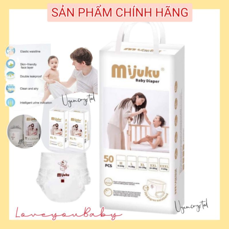 BỈM QUẦN MIJUKU CAO CẤP | M100 - L100 - XL100 - XXL100 | Tặng Kèm Quà lễ Cho Bé |Ko gây vết hằn| chống xô tã