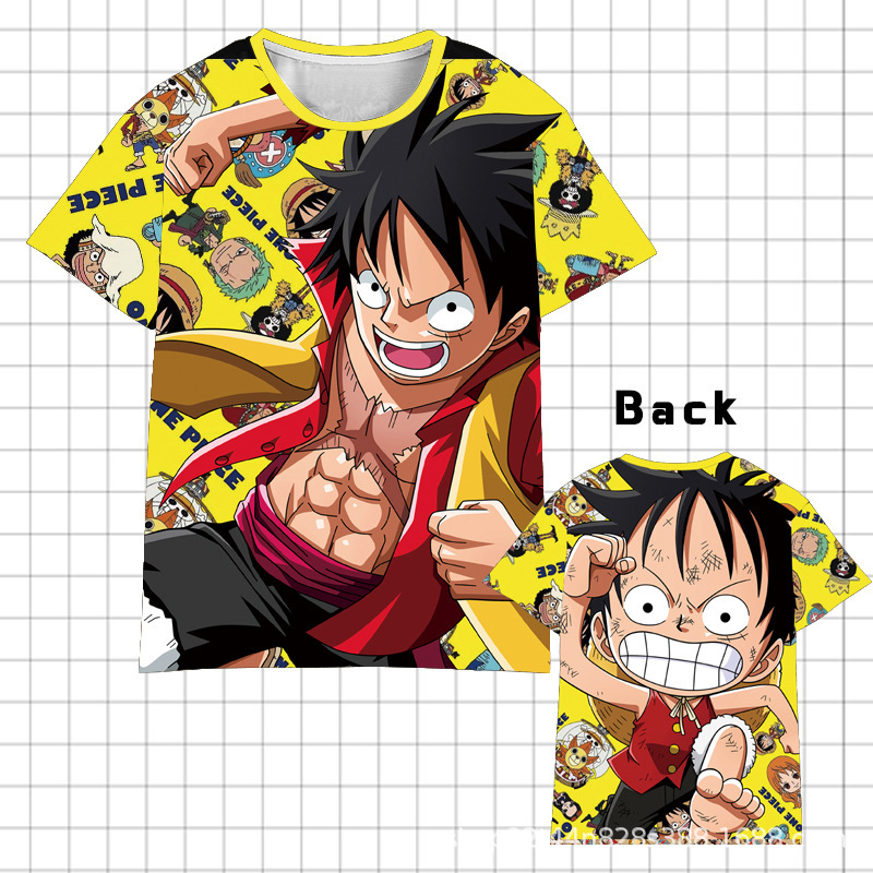 Áo Thun Tay Ngắn Cosplay Nhân Vật Luffy Trong One Piece