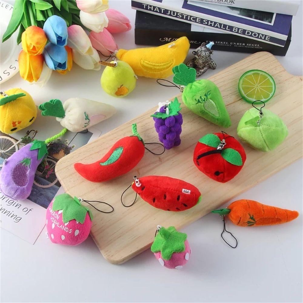 Đồ chơi nhồi bông Hình Trái Cây Dễ Thương Kích Thước 6cm