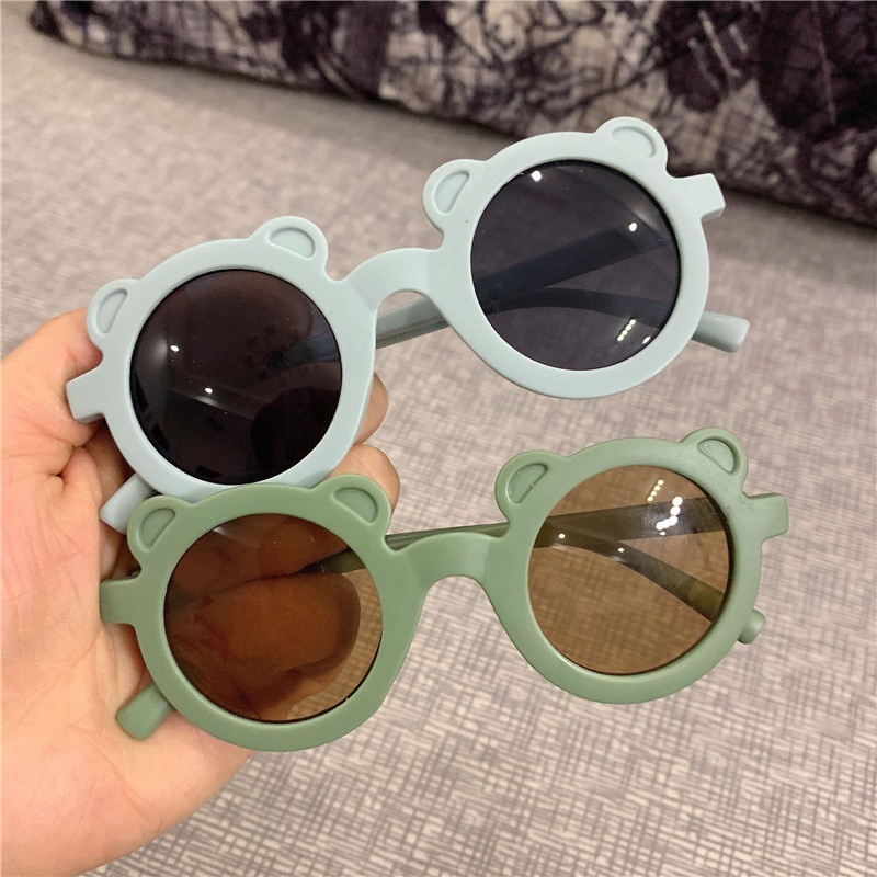 Thời Trang Trẻ Em UV400 Kính Mát Gấu Nhỏ