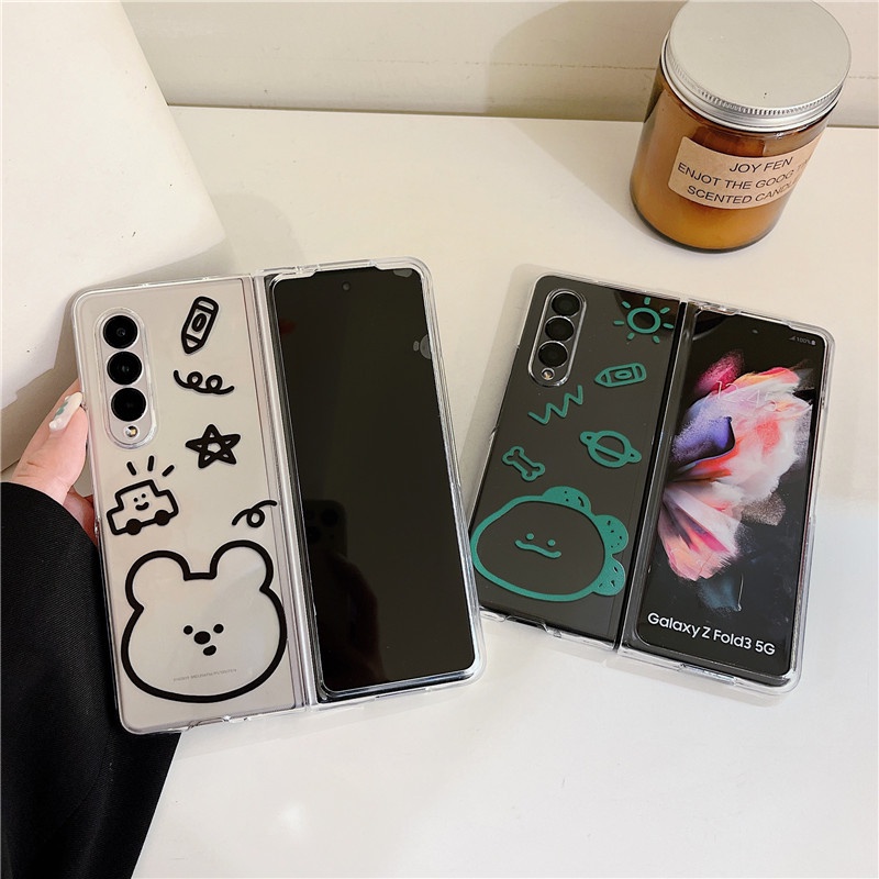 Ốp Điện Thoại PC Cứng Trong Suốt Siêu Mỏng Chống Sốc Cho Samsung Galaxy Z Fold 4 Z Fold 4