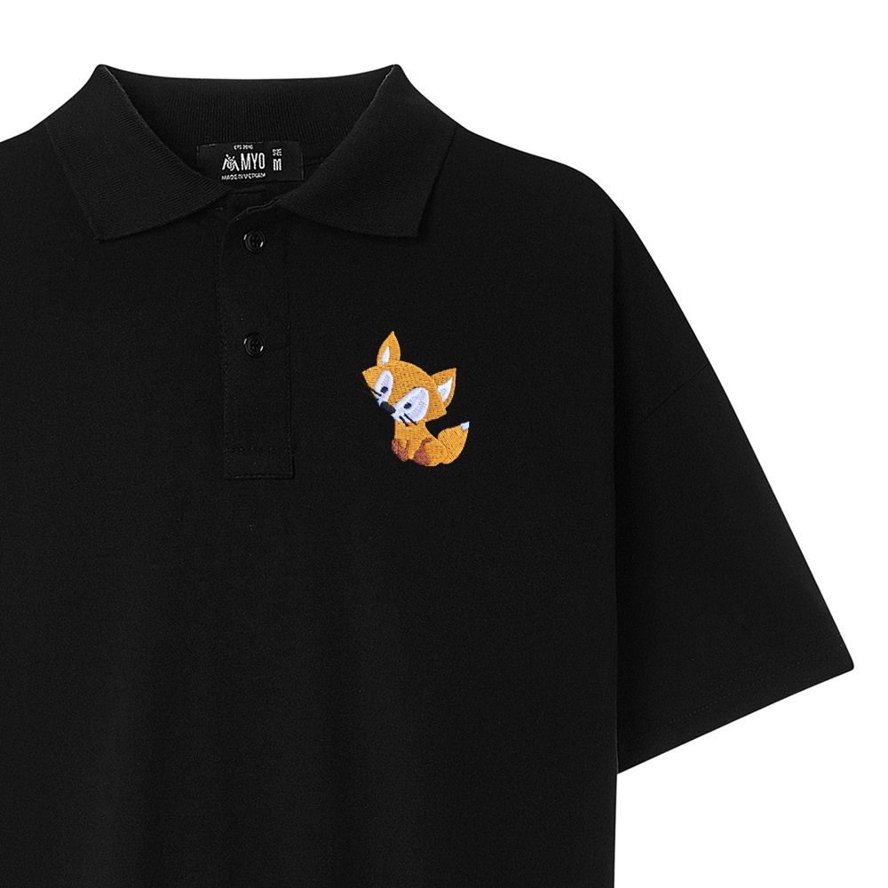 Áo Polo Cá Sấu Cotton MYO Thêu Hình Cáo