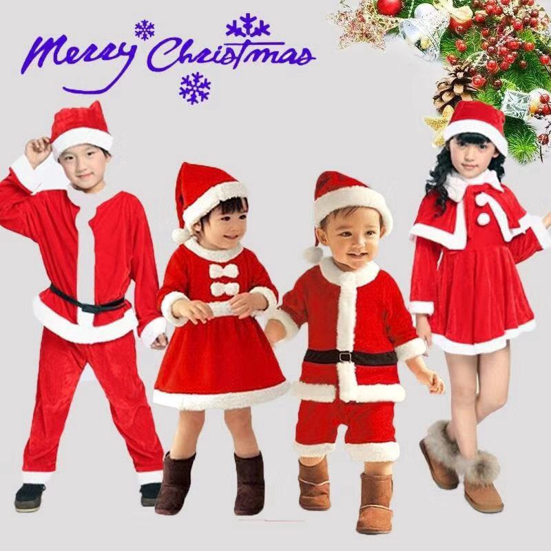 New year 2020 christmas costumes kids santa cosplay