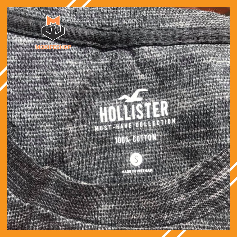 Áo Thun Nam cổ tròn Hollister crewneck T-shirt cotton co giãn, mềm mịn , form regular fit - Modife Shop