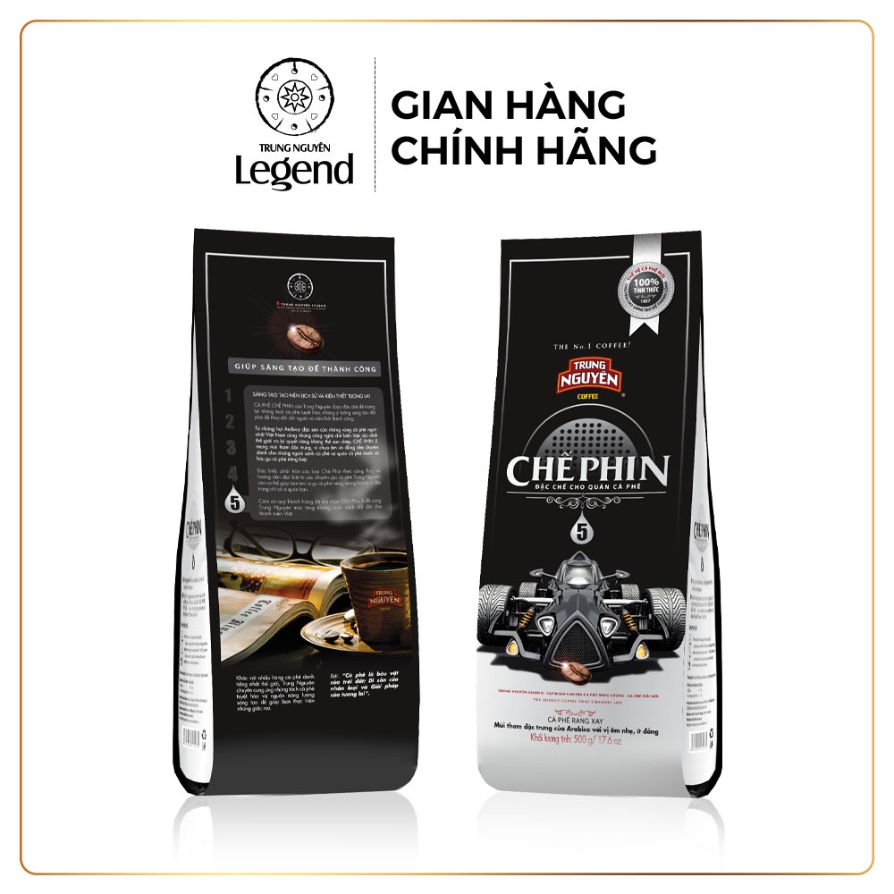 Cà phê Rang Xay Chế Phin 5 - Trung Nguyên Legend - 500gr - Culi, Arabica | BigBuy360 - bigbuy360.vn