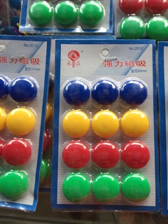 Vỉ nam châm cỡ nhỏ 12 viên
