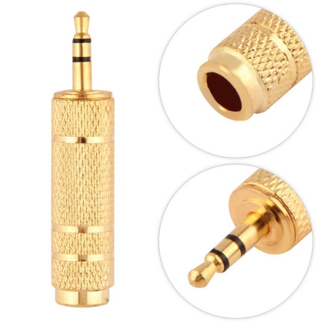 Đầu jack chuyển đổi âm thanh từ cổng 6.5mm sang cổng 3.5mm loại tốt