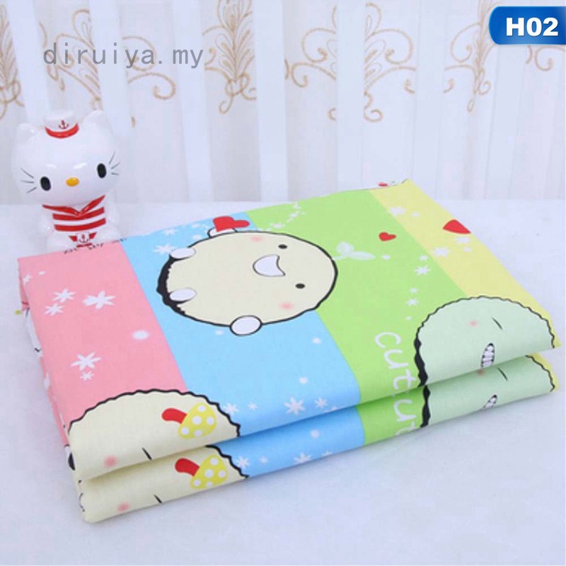 Tấm Trải Giường Cotton Chống Thấm Nước In Họa Tiết Xinh Xắn Cho Bé